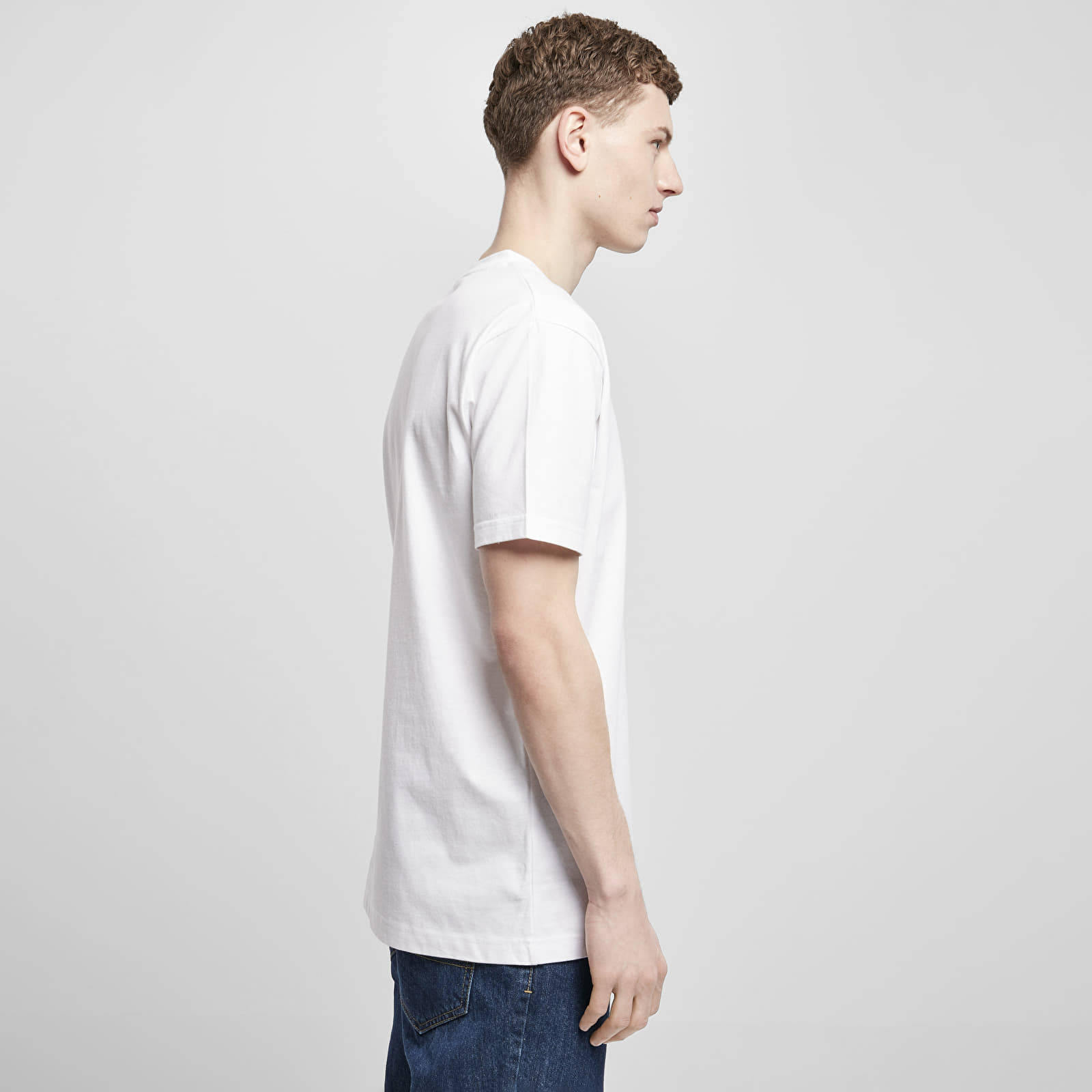 Trička Urban Classics Space Jam Tune Squad Logo Tee White