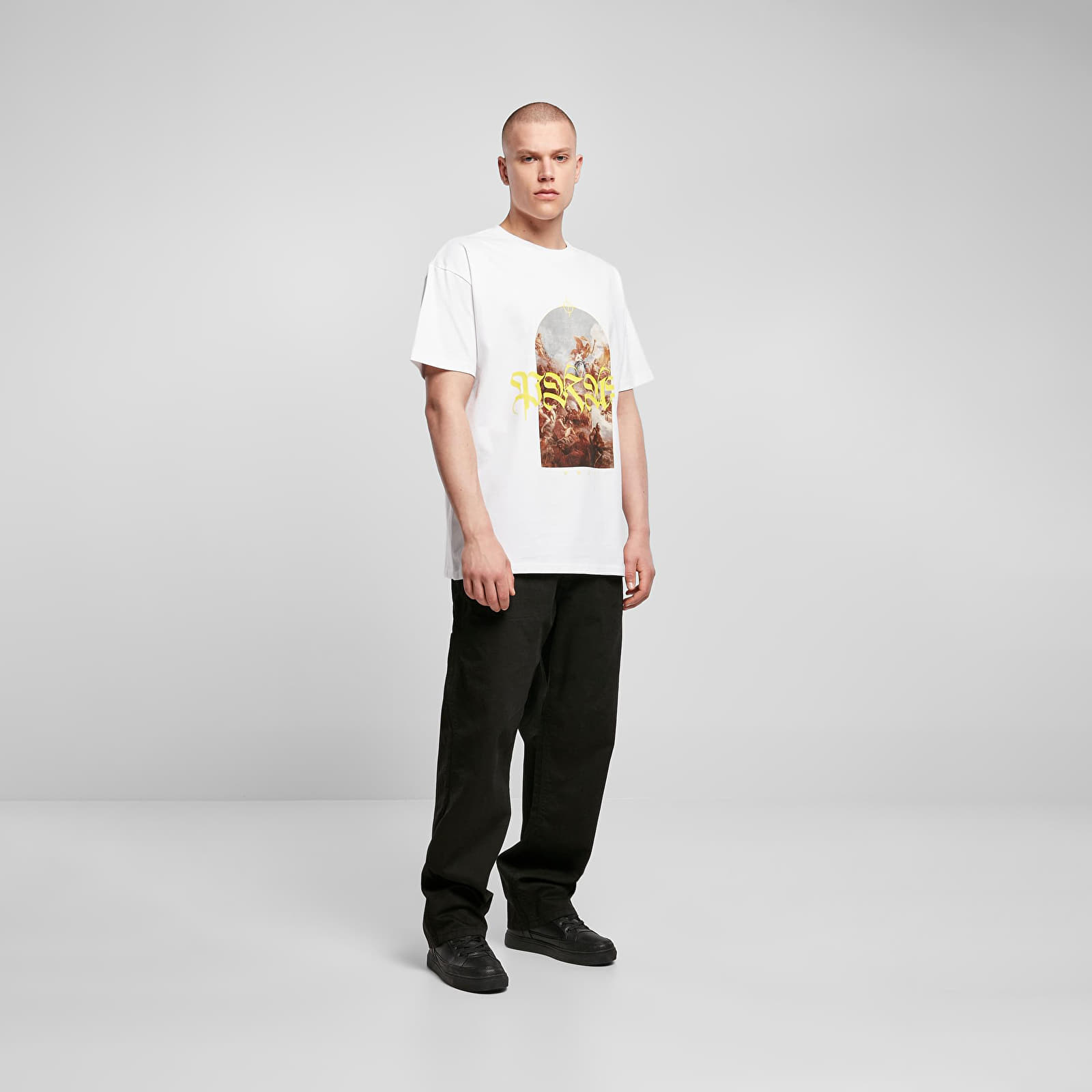 T-Shirts Urban Classics Pray Painting Oversize Tee White