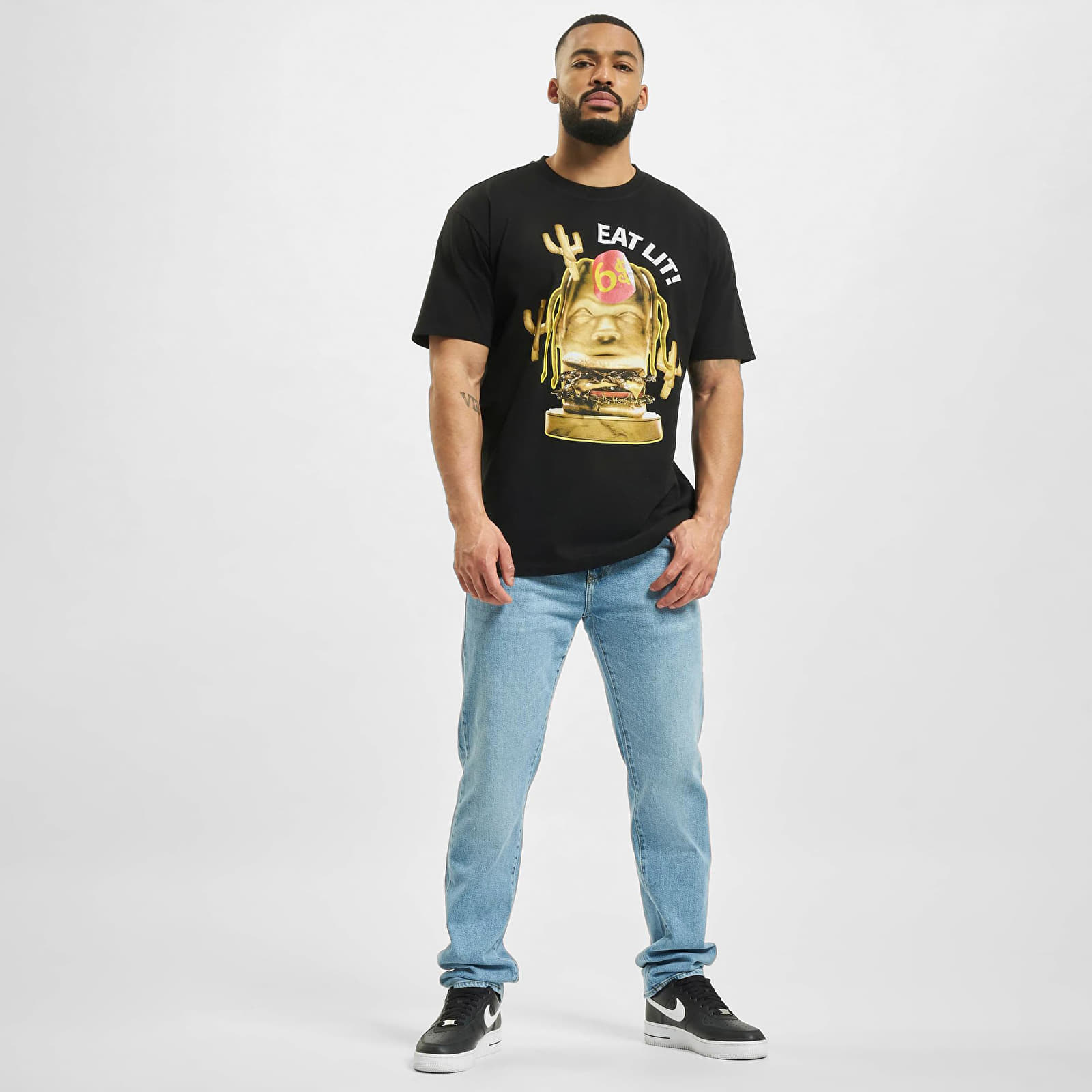 T-shirts Urban Classics Eat Lit Oversize Tee Black