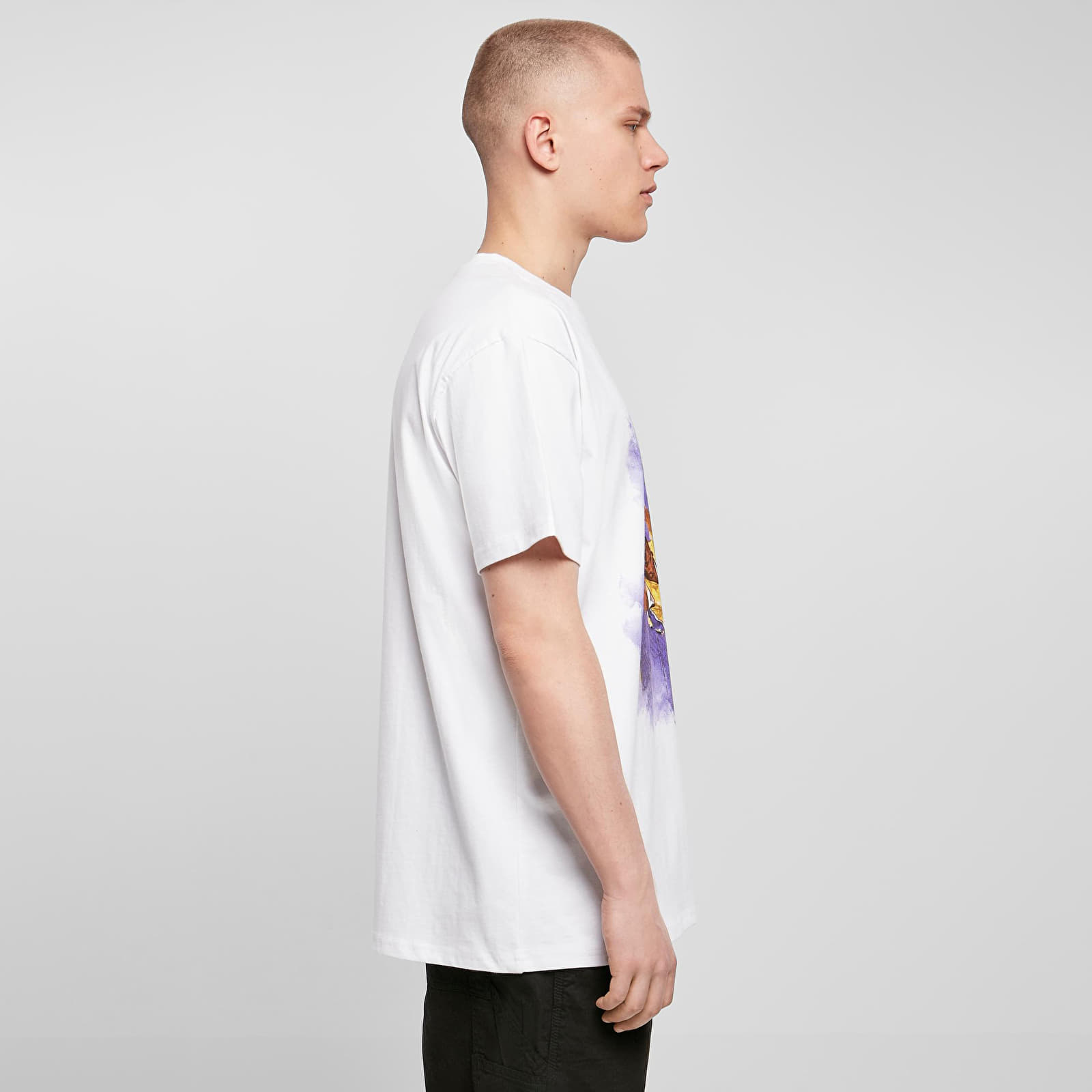 T-shirts Urban Classics Basketball Clouds 2.0 Oversize Tee White