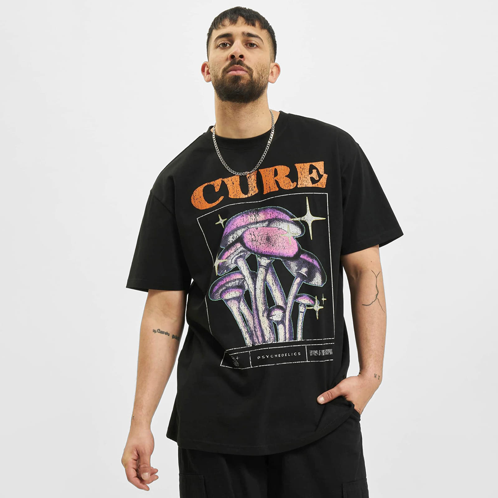 Trička Urban Classics Cure Oversize Tee Black