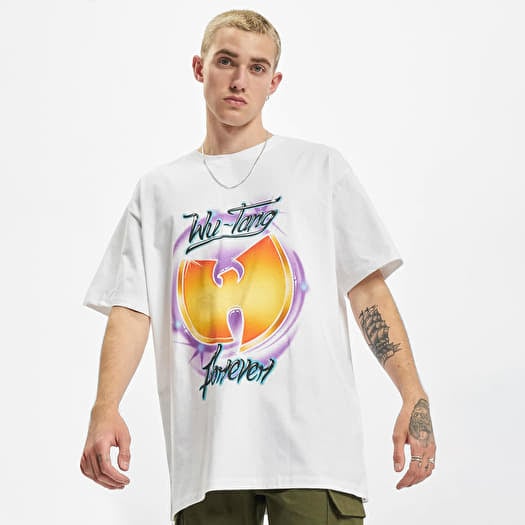 T-shirt Urban Classics Wu-Tang Forever Oversize Tee White