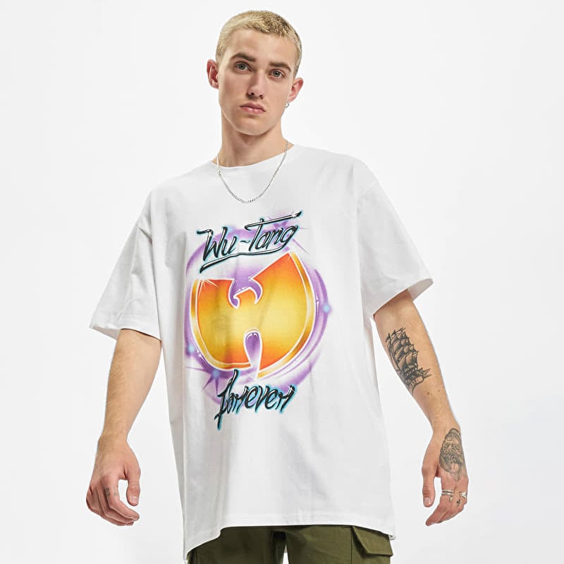 Tričko Urban Classics Wu-Tang Forever Oversize Tee White