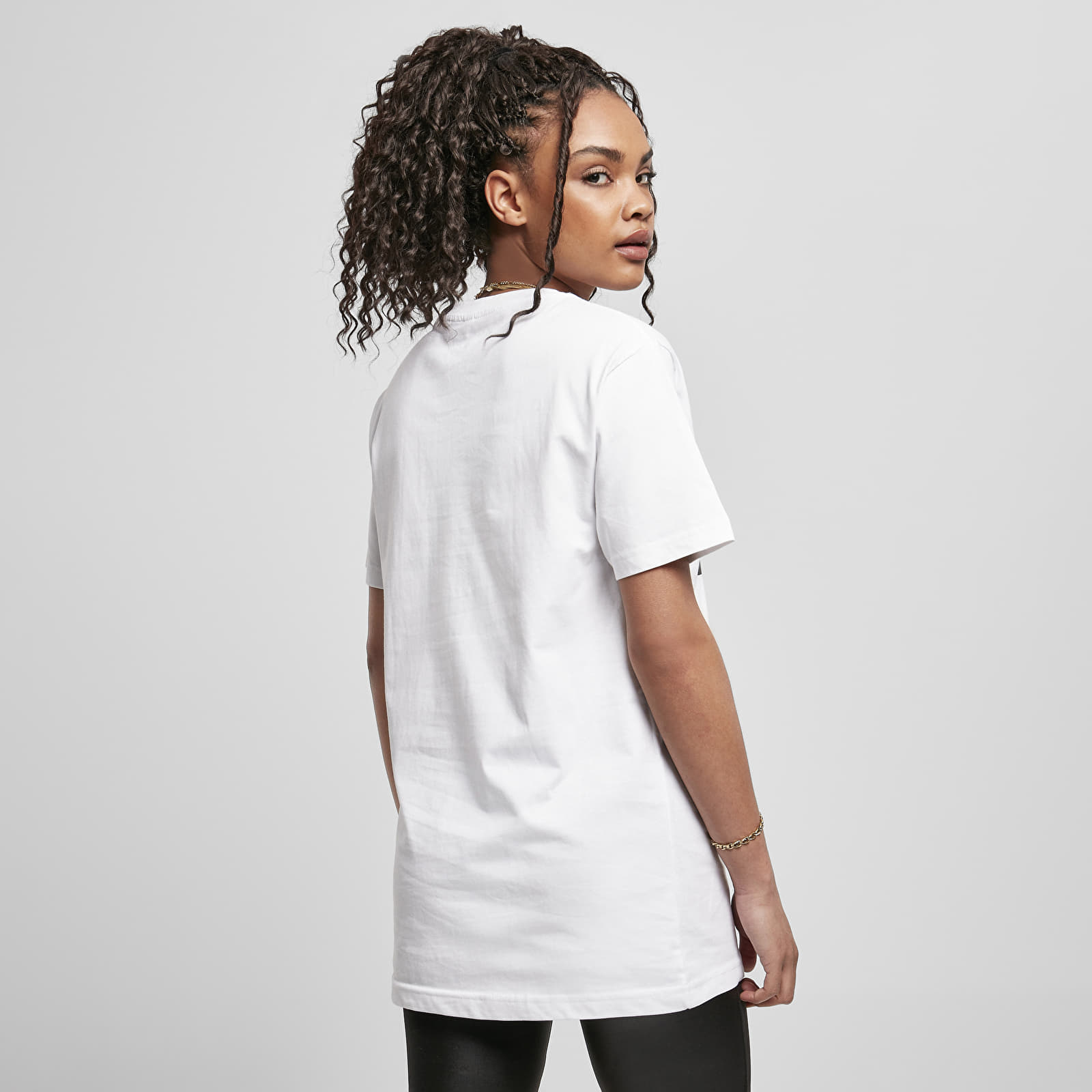Trička Urban Classics Ladies Pray Tee White
