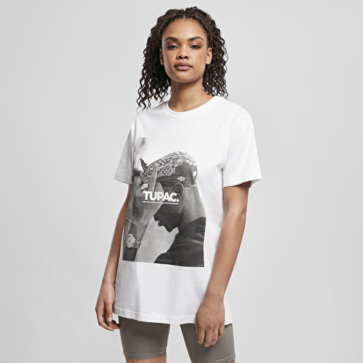 T shirts Urban Classics Ladies 2Pac F ck The World Tee White Queens