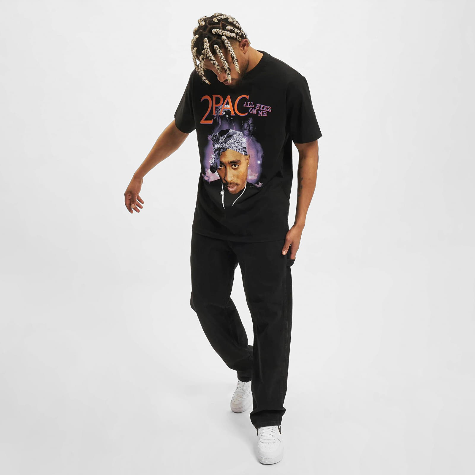 T-Shirts Urban Classics Tupac All Eyez On Me Anniversary Oversize Tee Black