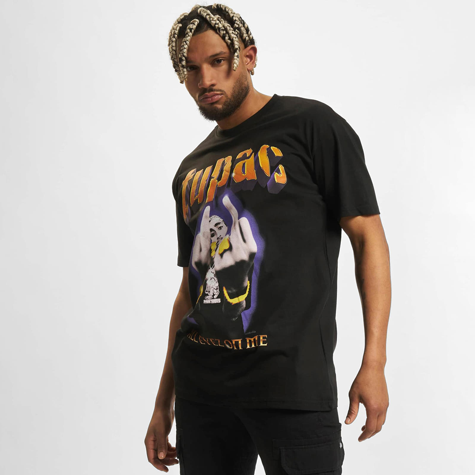 Pólók Urban Classics Tupac Thug Passion Oversize Tee Black