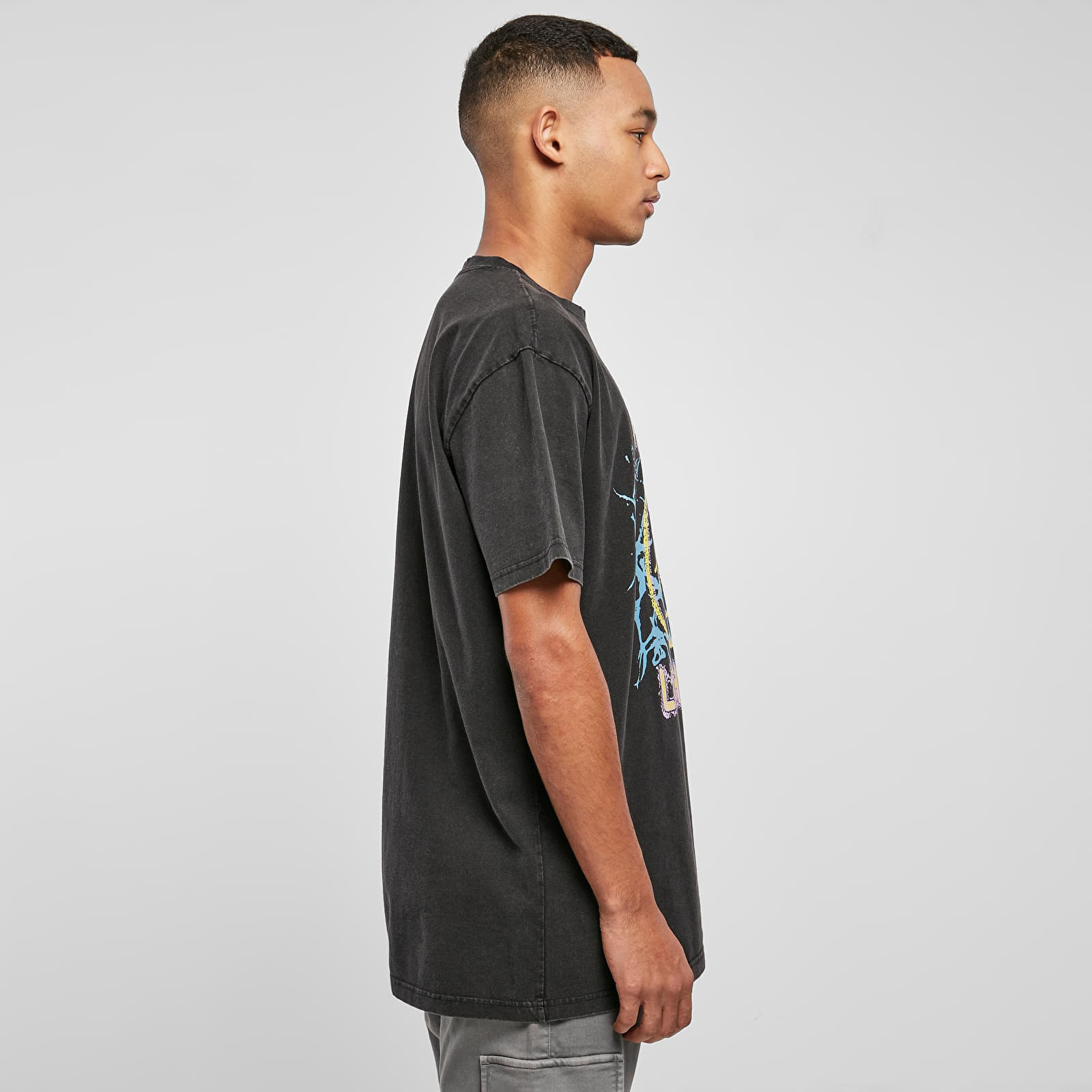   Μπλούζες Urban Classics Nirvana Lithium Oversized T-shirt Black
