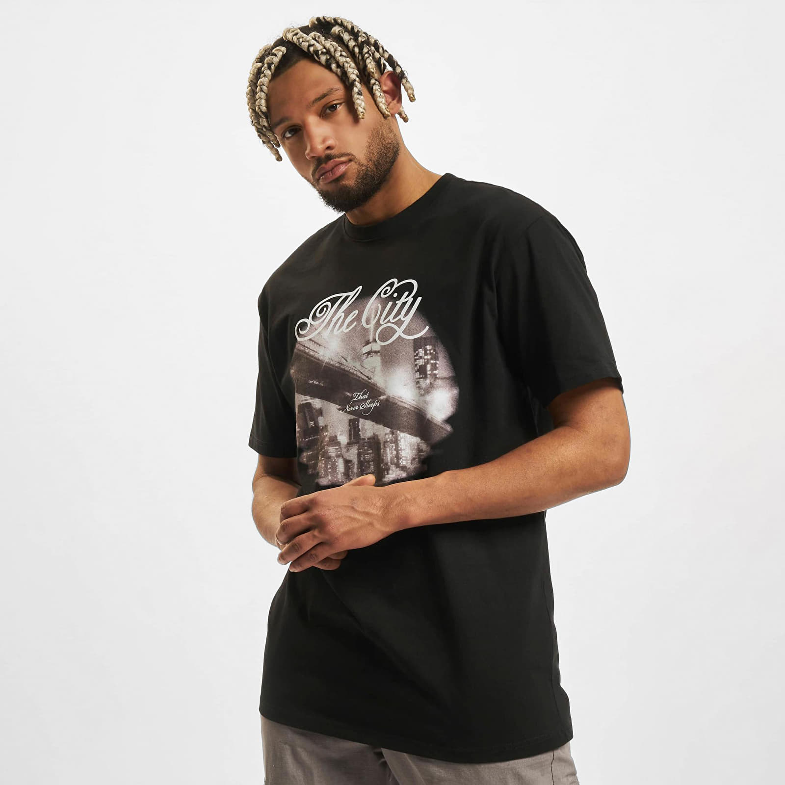 Trička Urban Classics The City Oversize Tee Black