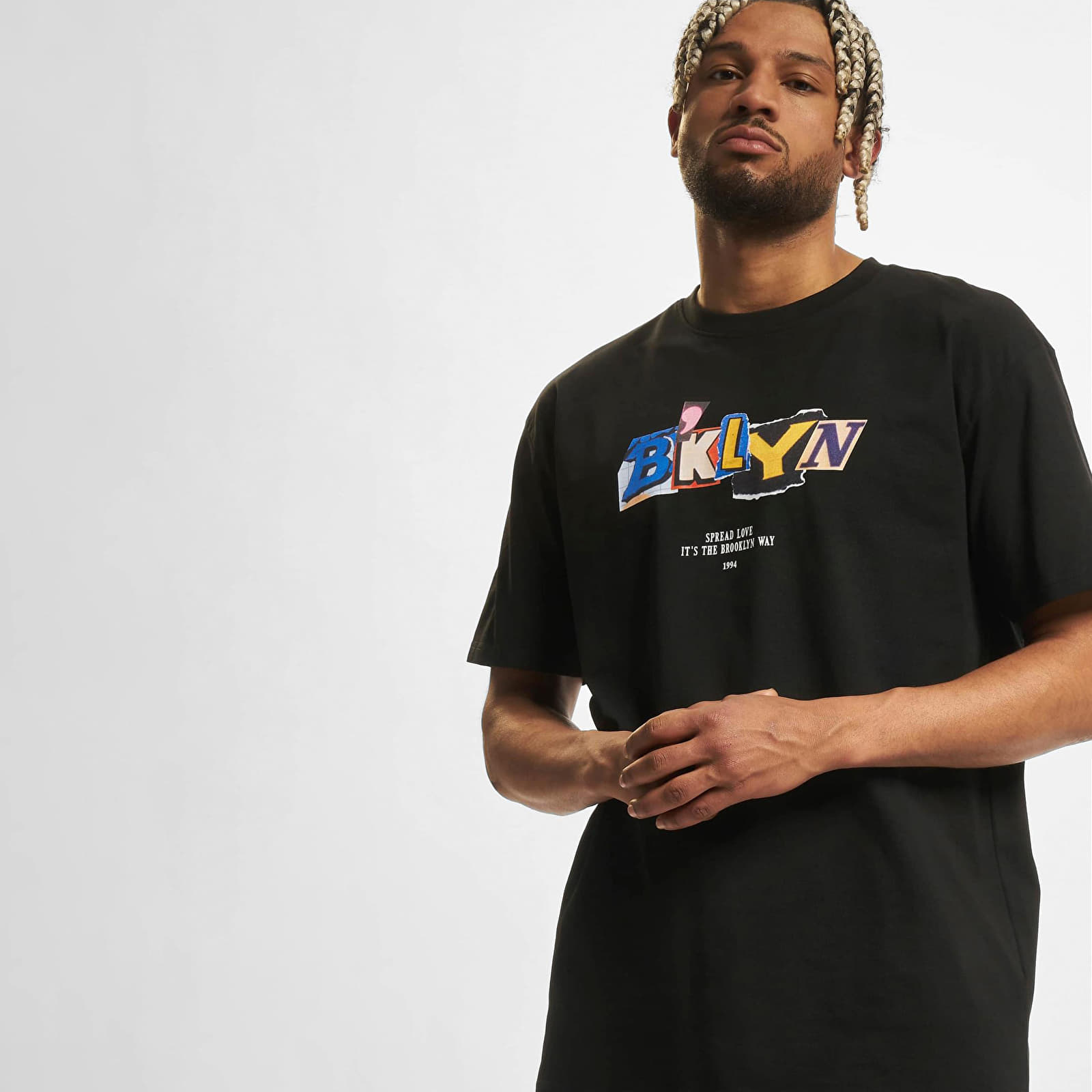 Футболки Urban Classics BRKLYN Oversize Tee Black