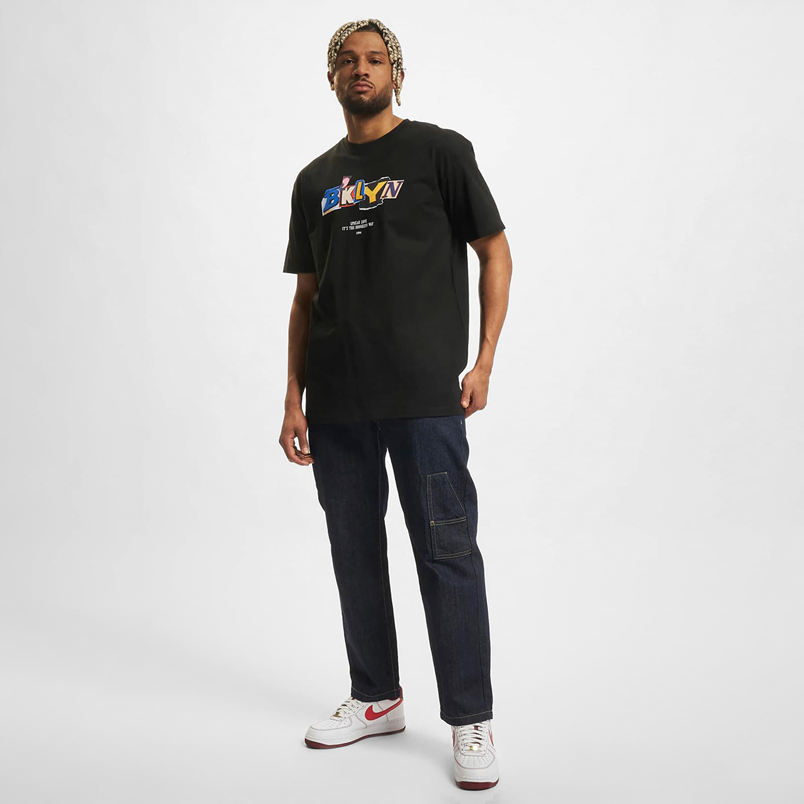 Футболки Urban Classics BRKLYN Oversize Tee Black