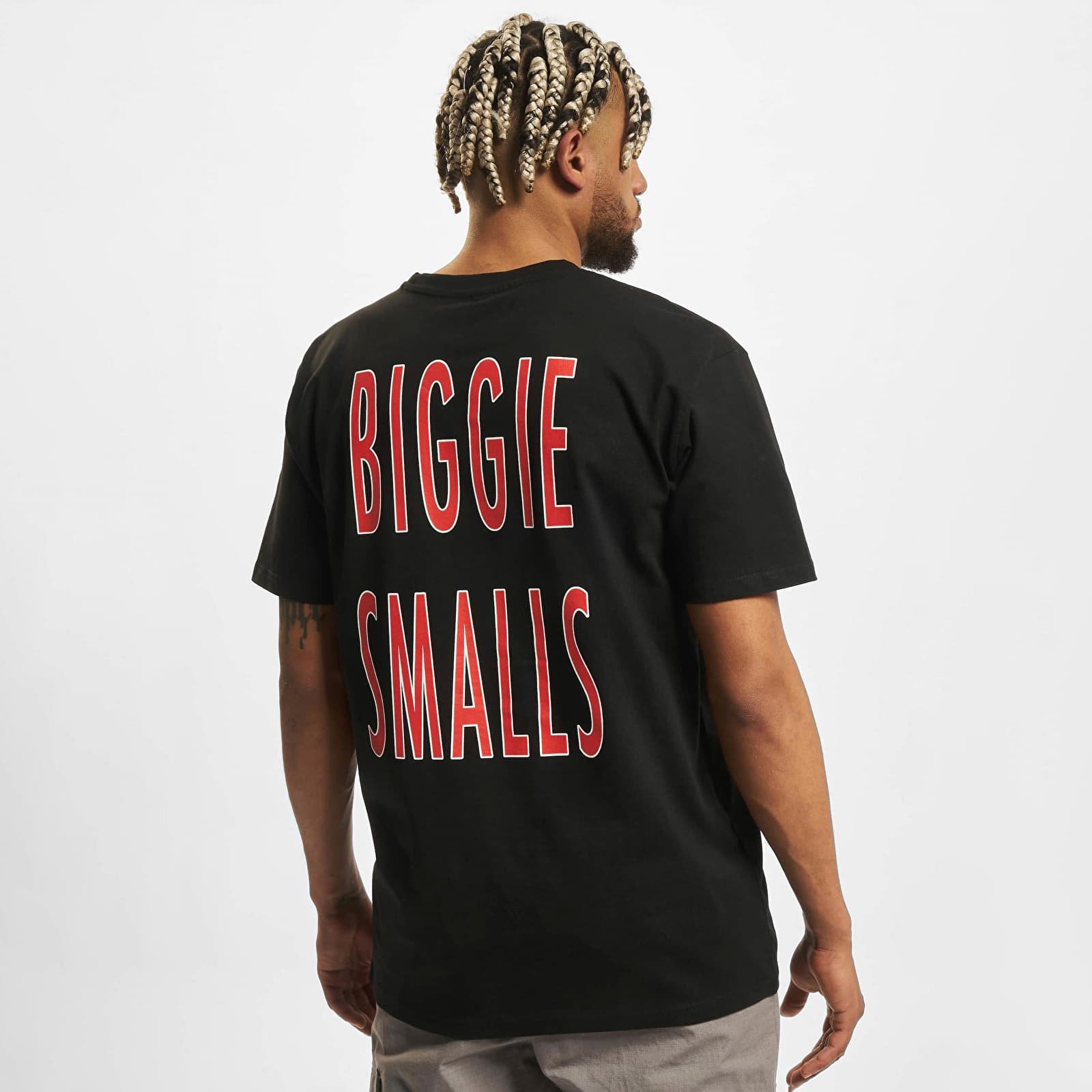Trička Urban Classics Biggie Smalls Concrete Oversize Tee Black