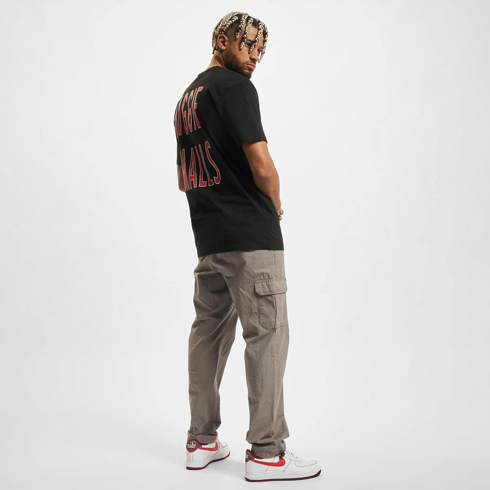 Trička Urban Classics Biggie Smalls Concrete Oversize Tee Black