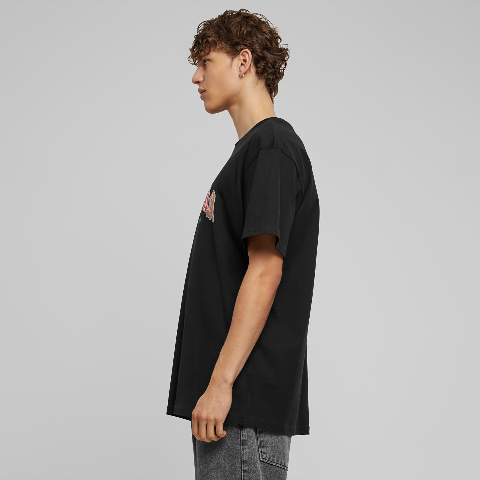Trička Urban Classics Drama I choose Heavy Oversize Tee Black