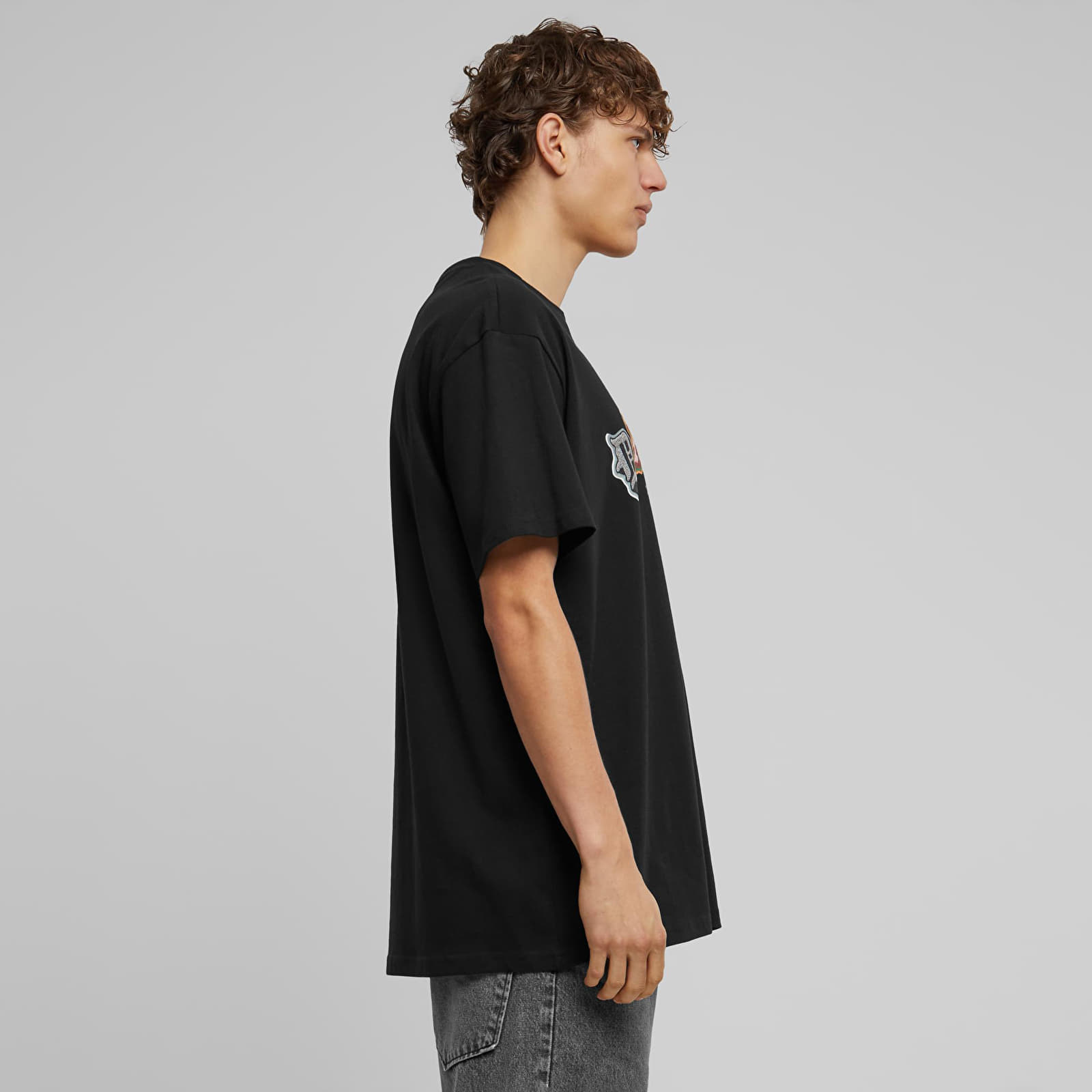 Trička Urban Classics Drama I choose Heavy Oversize Tee Black