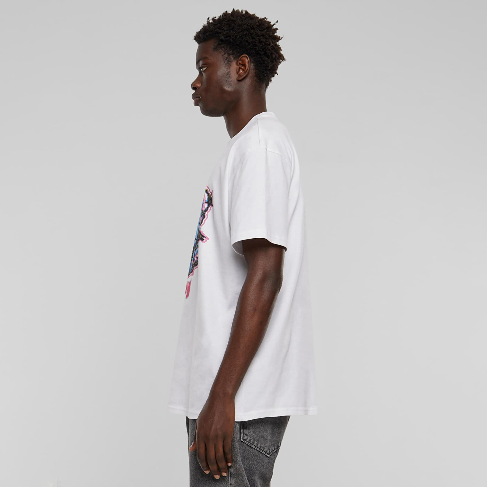 Trička Urban Classics Sad Boy Heavy Oversize Tee White