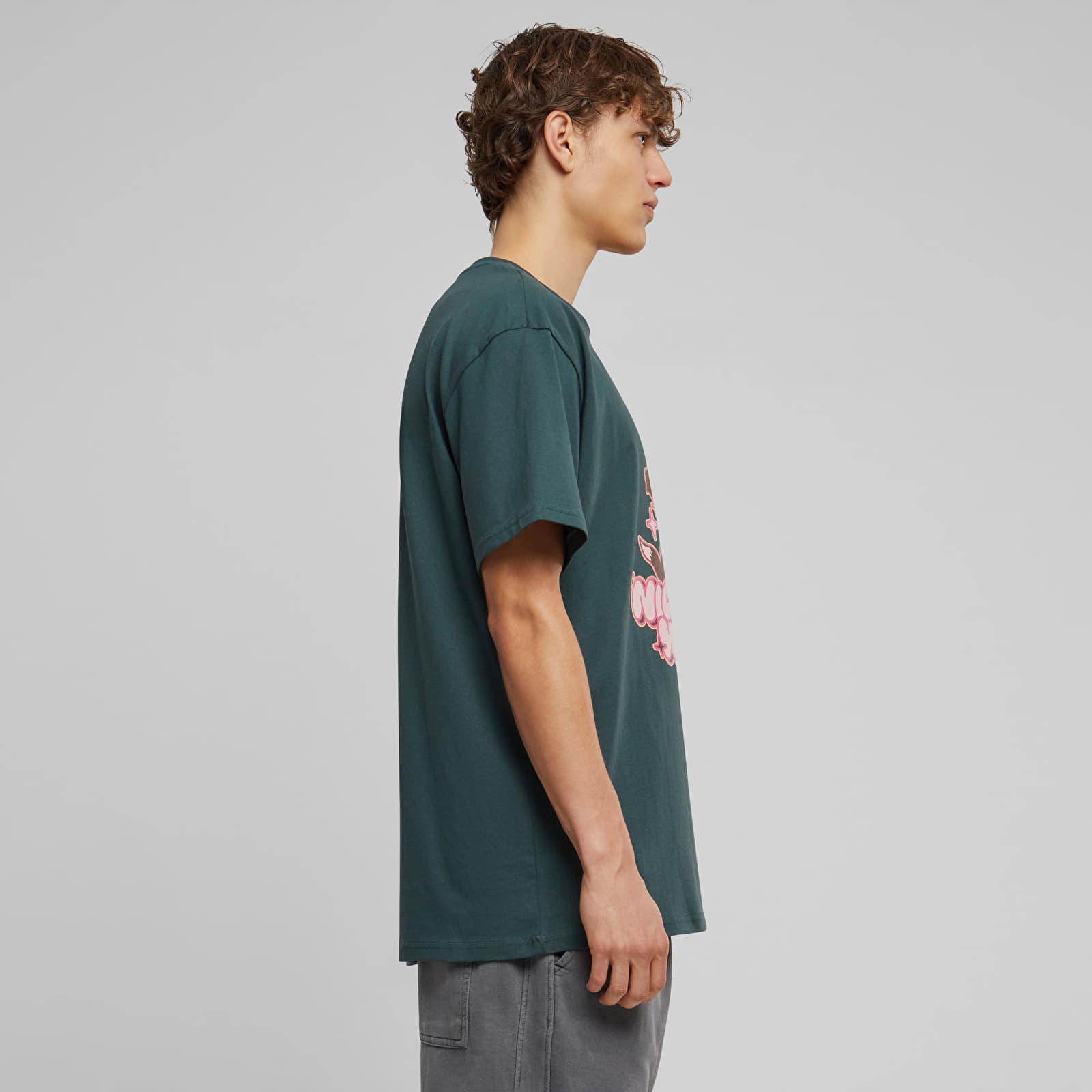 T-shirts Urban Classics Nice for what Heavy Oversize Tee Bottle Green