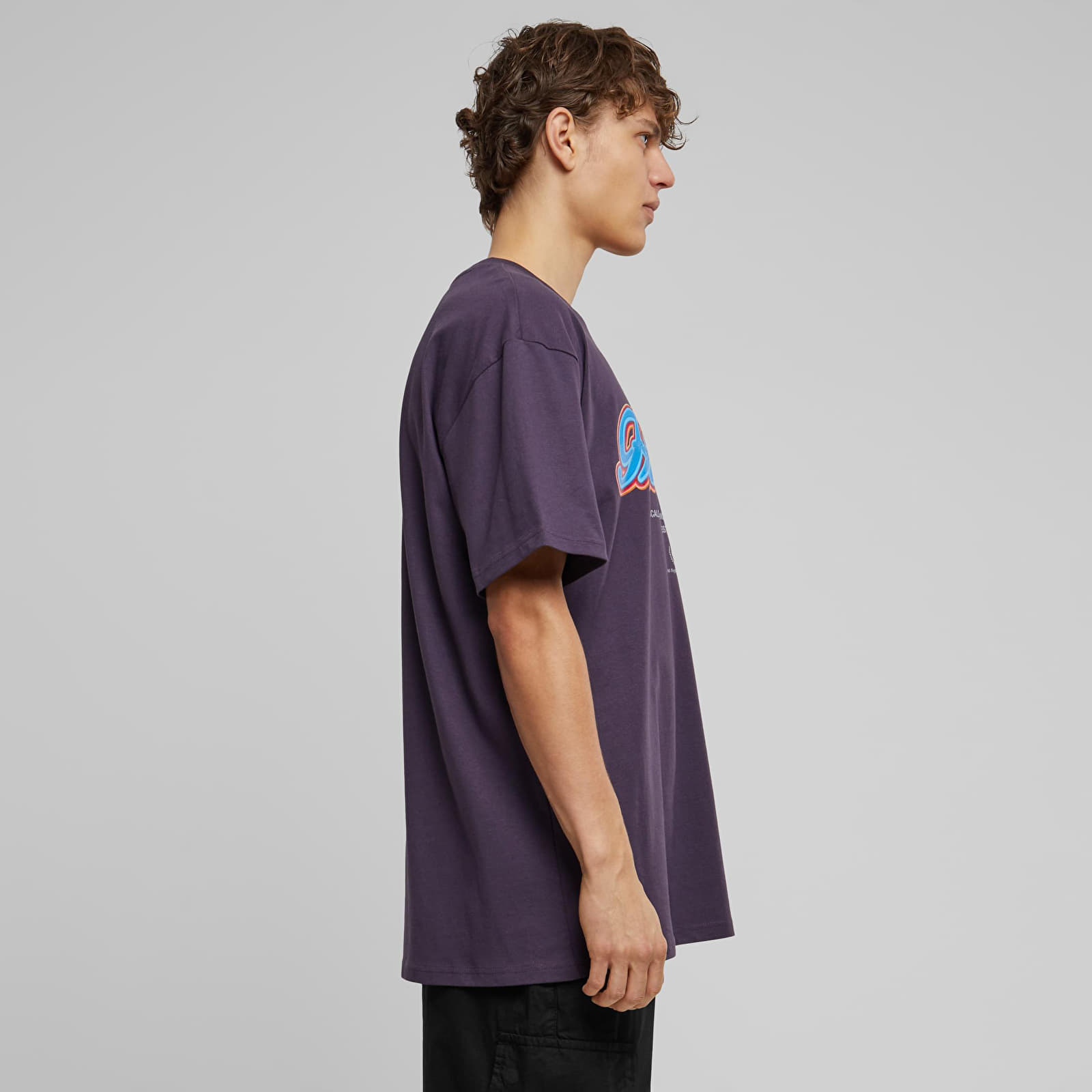 Μπλούζες Urban Classics F*ke L*ve Heavy Oversize Tee Purple Night