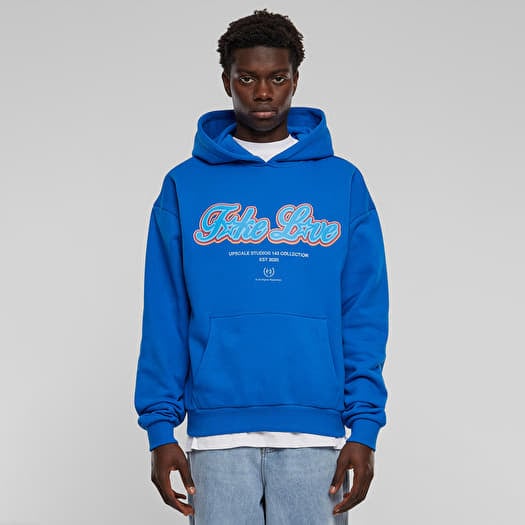 Sweatshirts Urban Classics F ke L ve Ultra Heavy Oversize Hoodie Cobalt Blue Queens