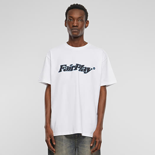 T shirts Urban Classics PlayFair Heavy Oversize Tee White Queens