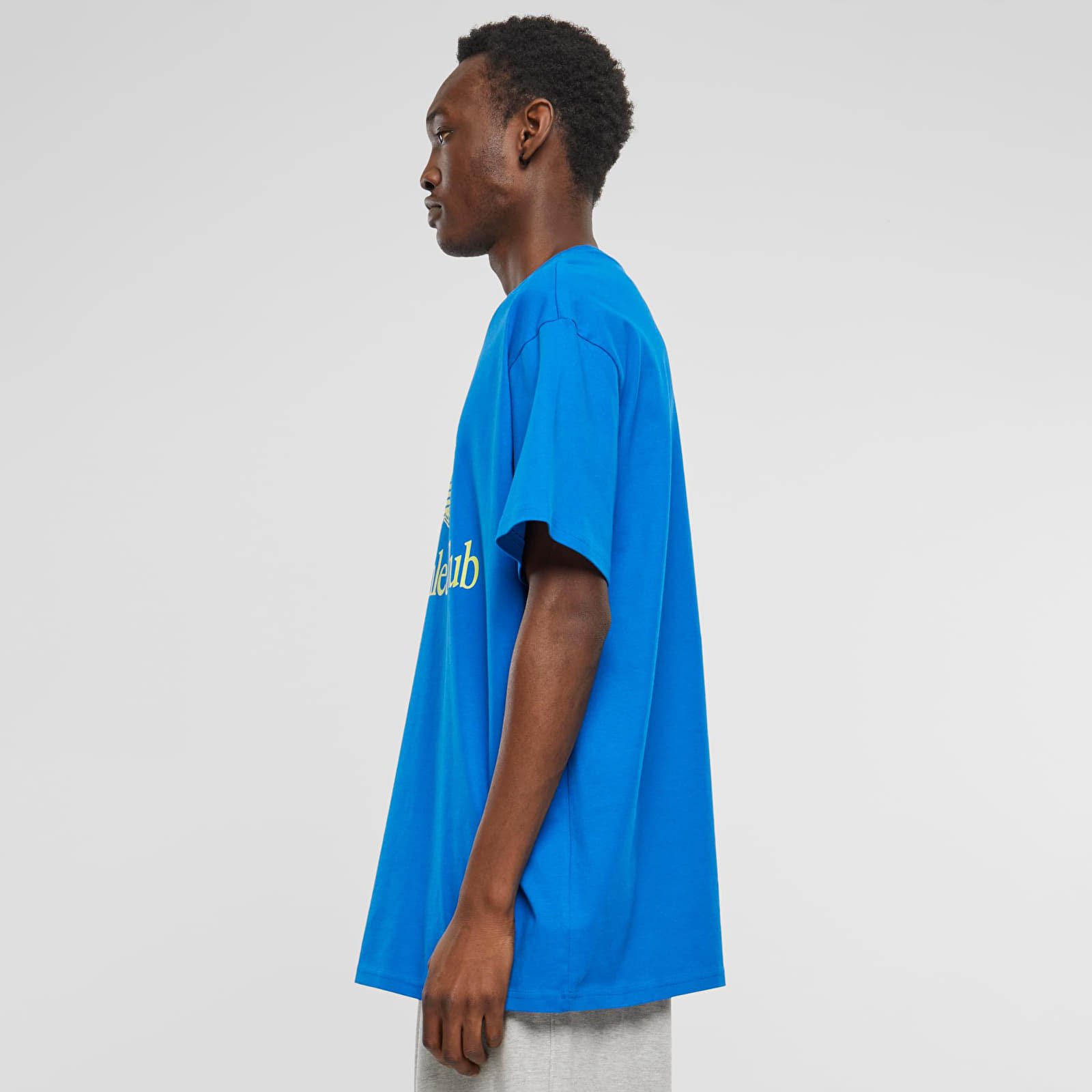 T-shirts Urban Classics Athletic Club Heavy Oversize Tee Cobalt Blue