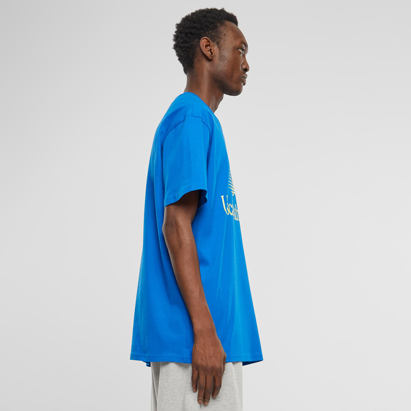 T-shirts Urban Classics Athletic Club Heavy Oversize Tee Cobalt Blue