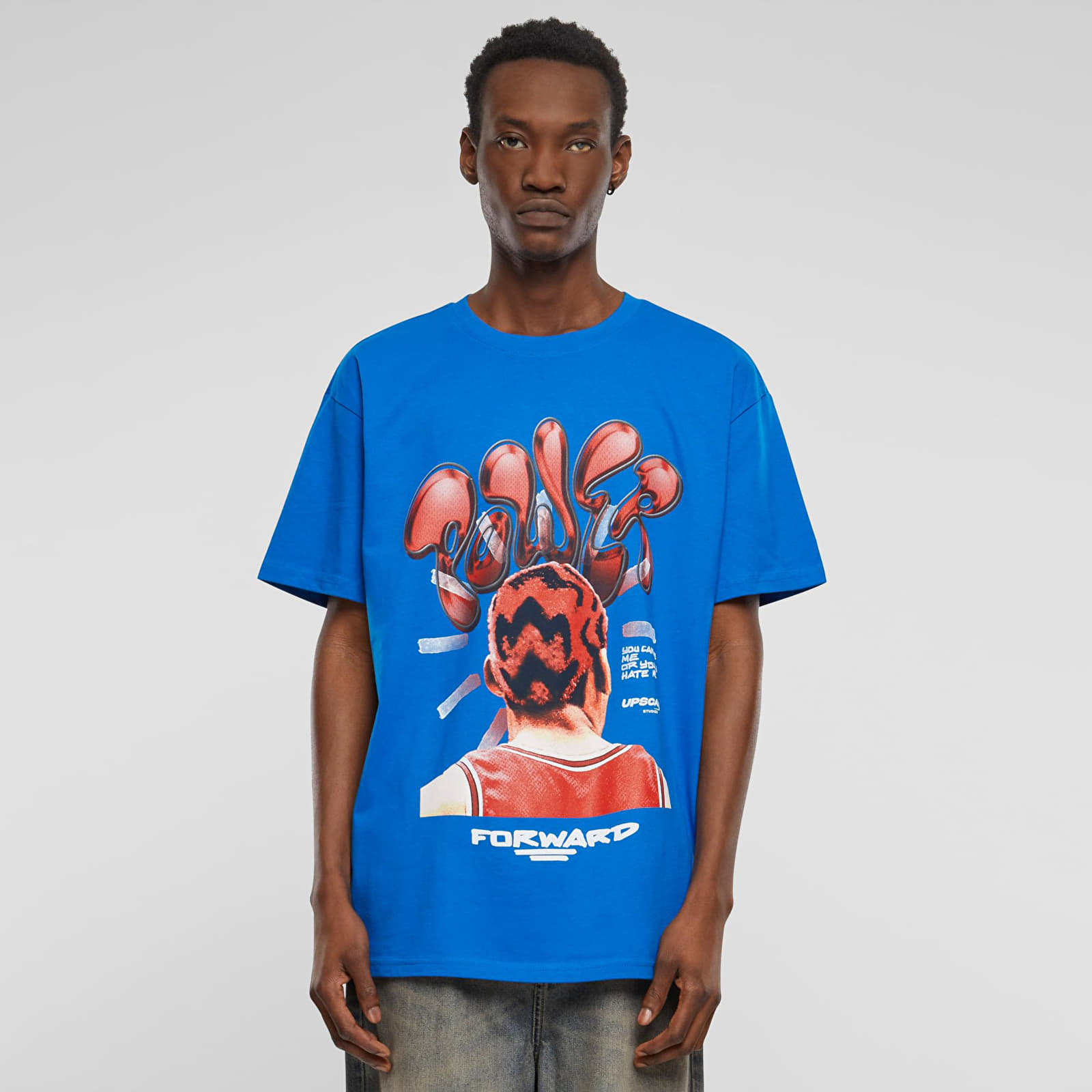 T-särgid Urban Classics Power Foward 2.0 Oversize Tee Cobalt Blue