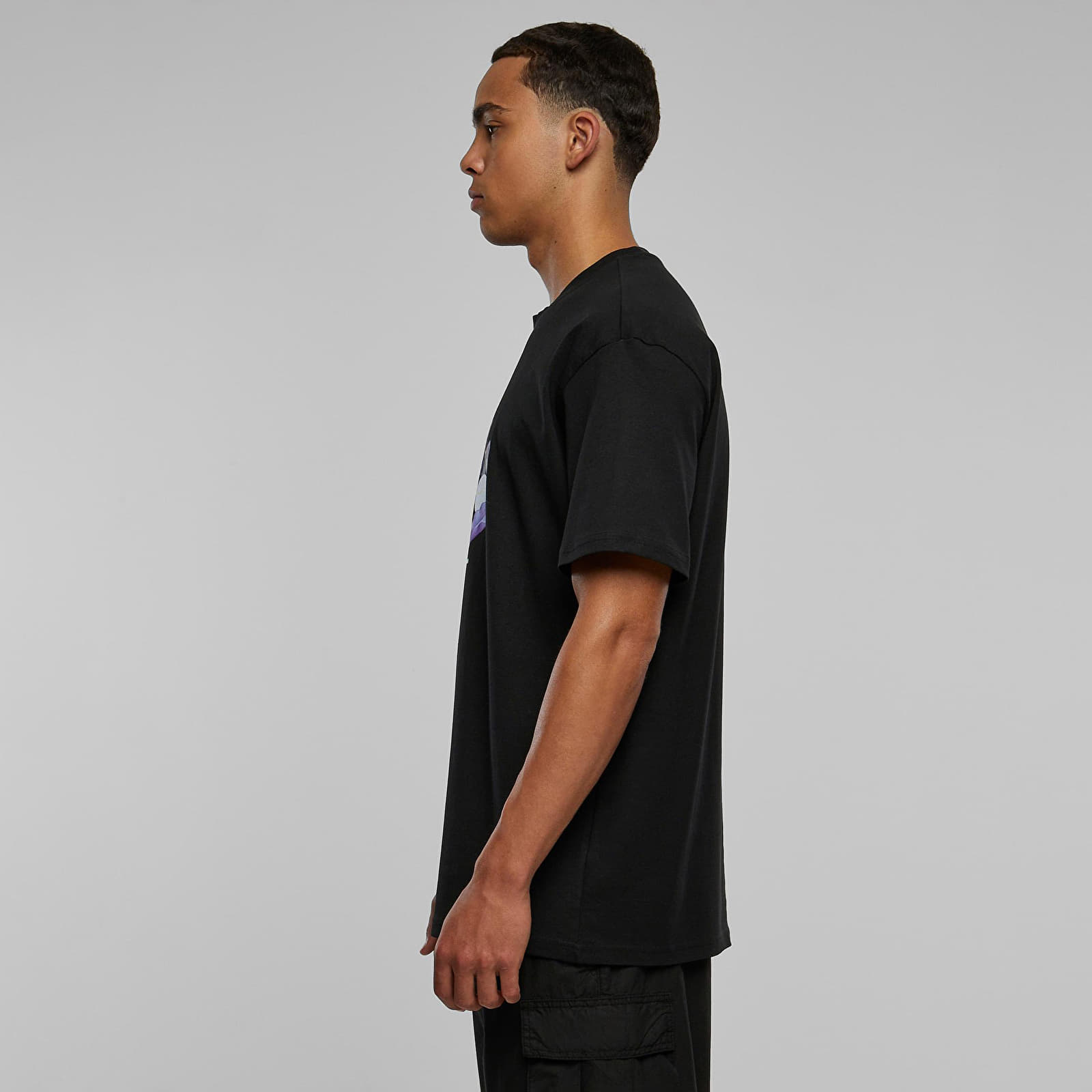 Trička Urban Classics Coral Oversize Tee Black