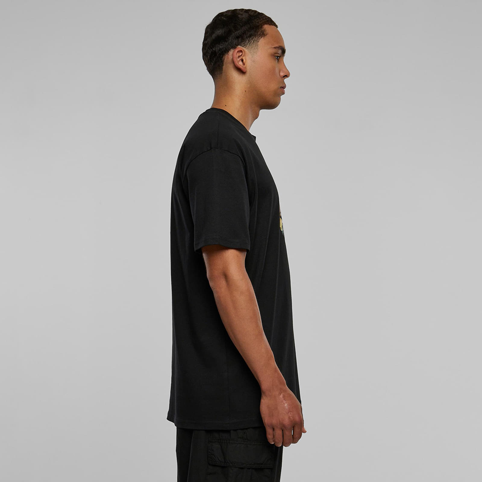 Trička Urban Classics Coral Oversize Tee Black