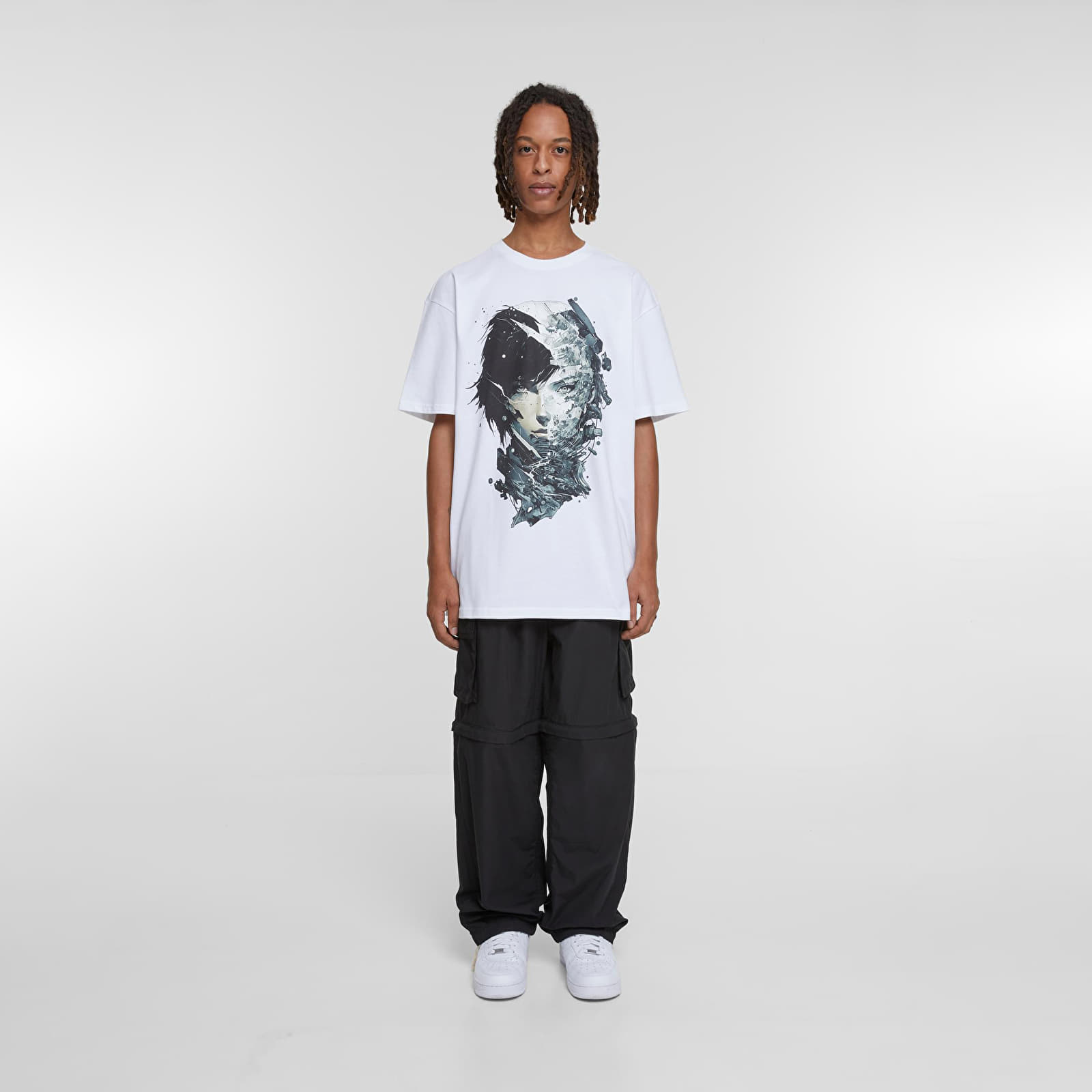 Trička Urban Classics Puppet Master Heavy Oversize Tee White