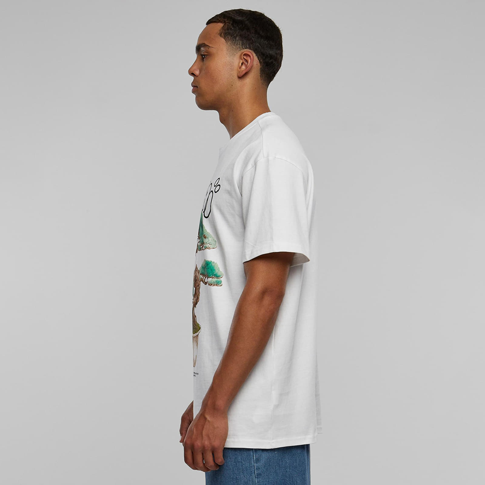 Trička Urban Classics Bonsai Heavy Oversize Tee White
