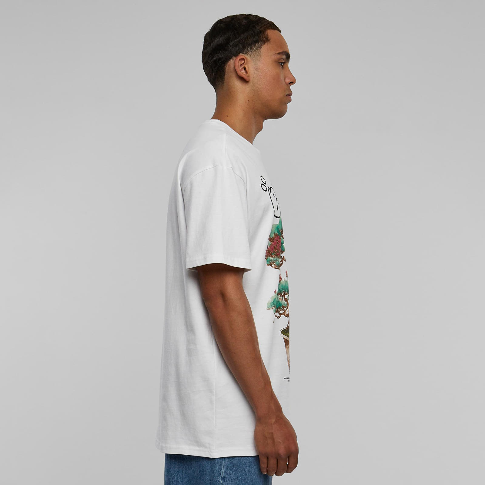 Trička Urban Classics Bonsai Heavy Oversize Tee White