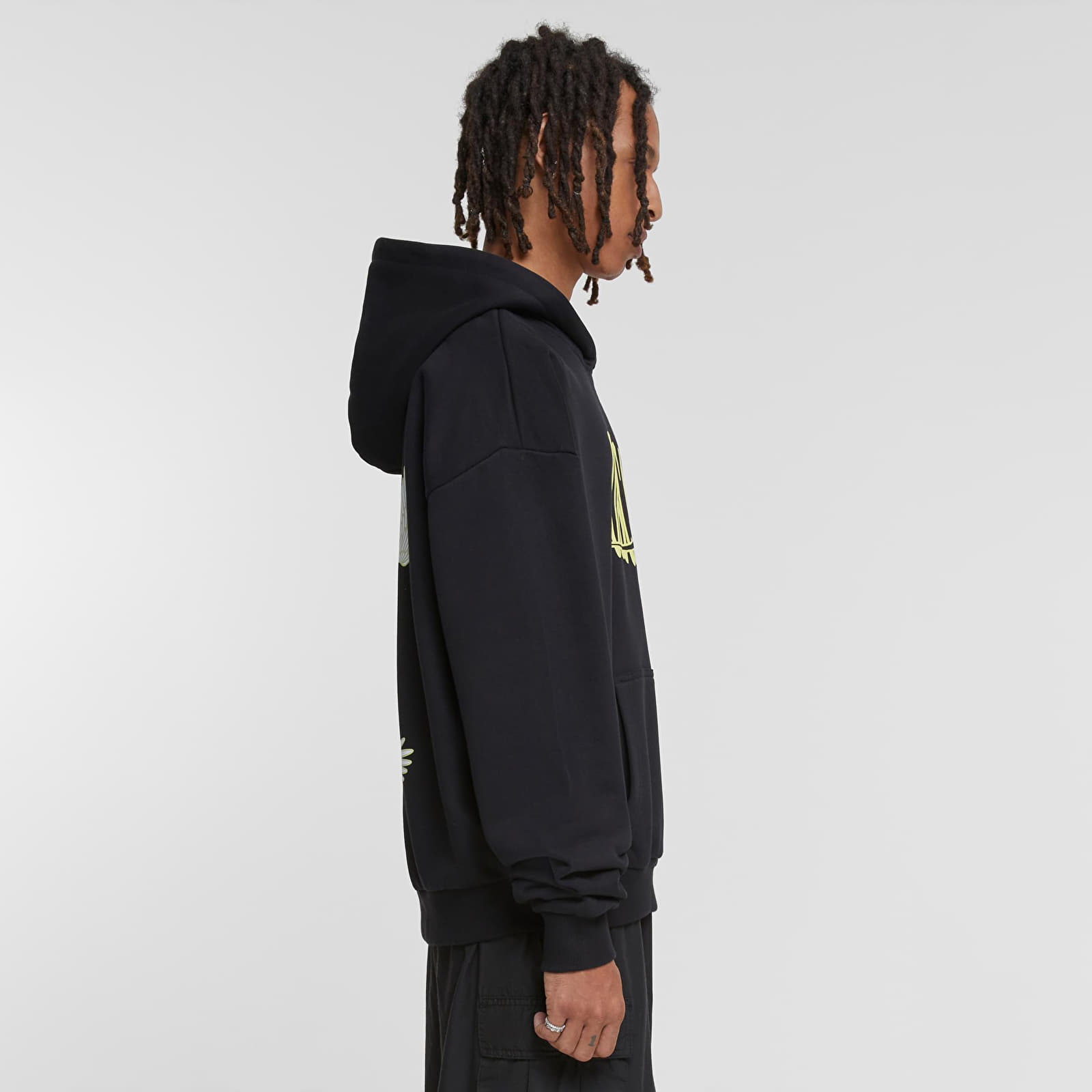 Mikiny Urban Classics Fortune Cranes Ultra Heavy Oversize Hoodie Black