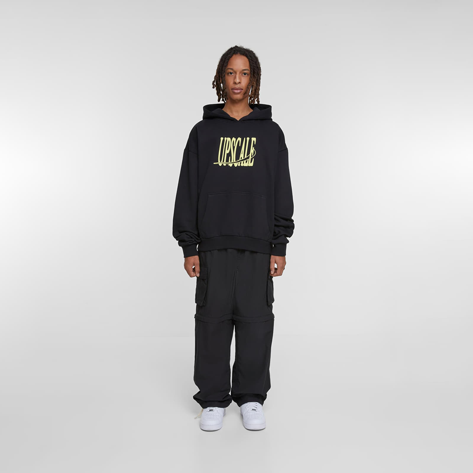 Mikiny Urban Classics Fortune Cranes Ultra Heavy Oversize Hoodie Black