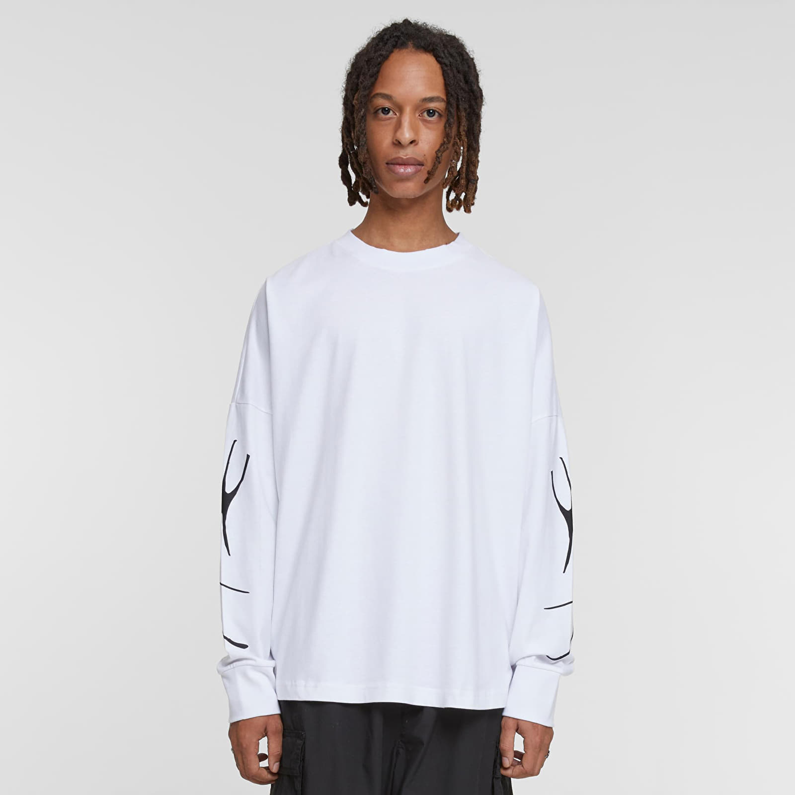 Tričko Urban Classics Collection cut on Longsleeve White M