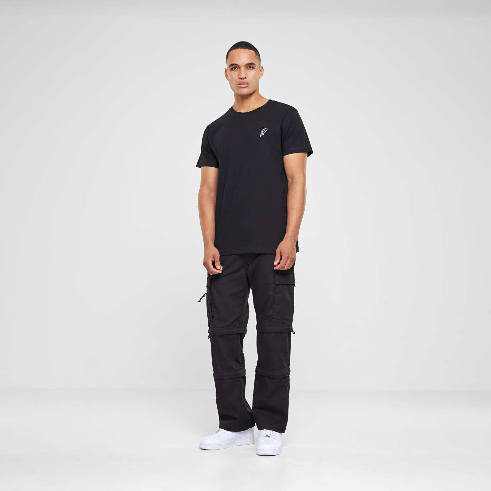 Magliette Urban Classics Pizza Tee EMB Black