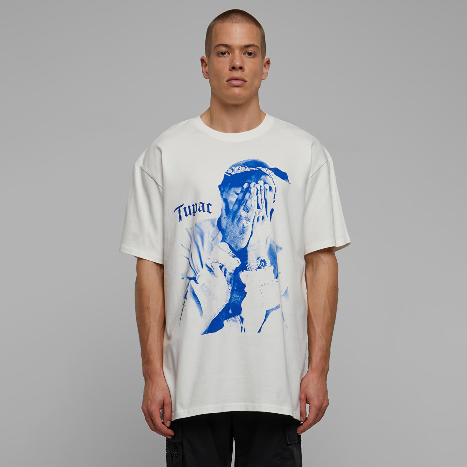Trička Urban Classics 2Pac Me Against the World Oversize Tee Ready For Dye