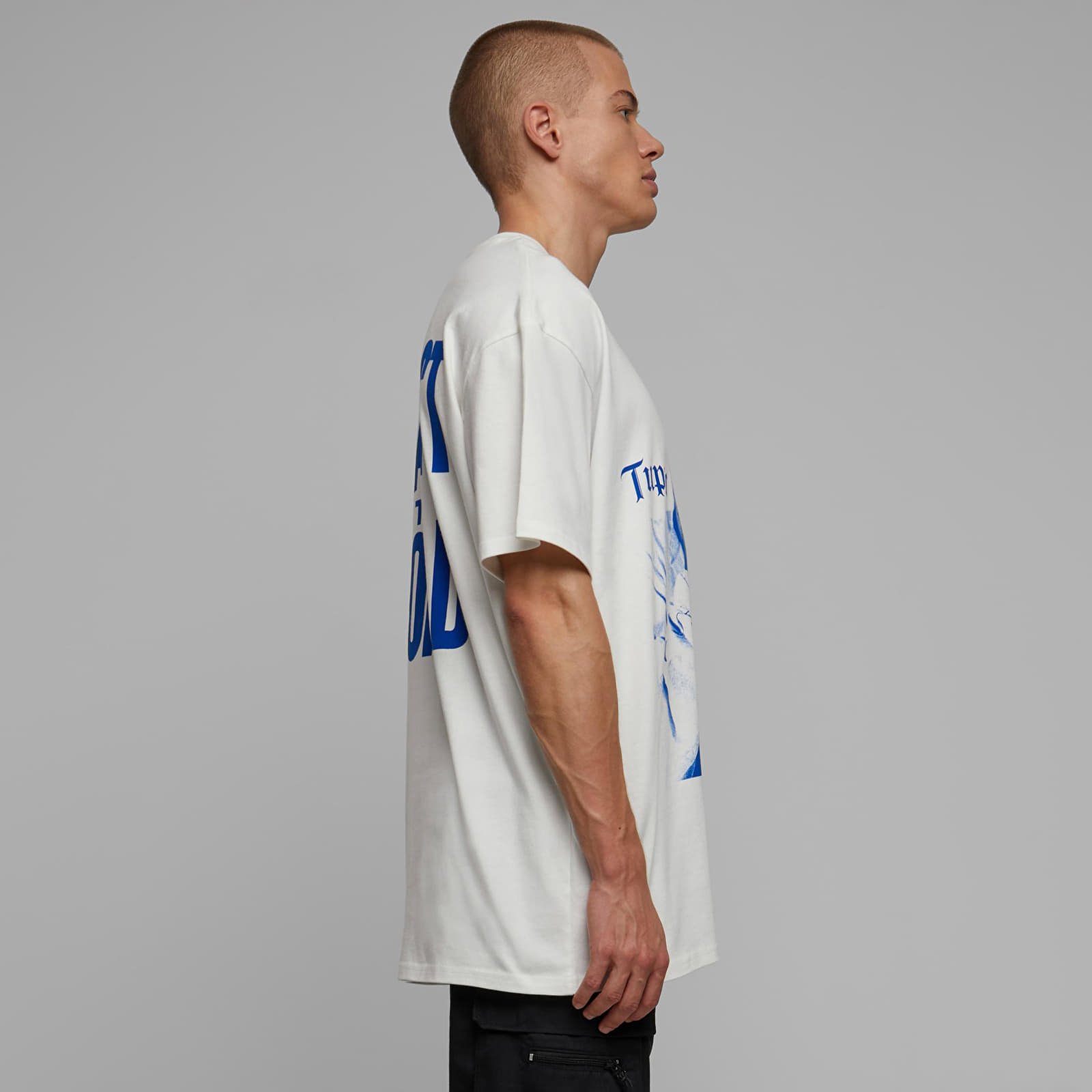 Trička Urban Classics 2Pac Me Against the World Oversize Tee Ready For Dye