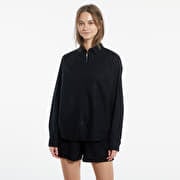 Urban Classics Ladies Linen Mixed Oversized Shirt Black