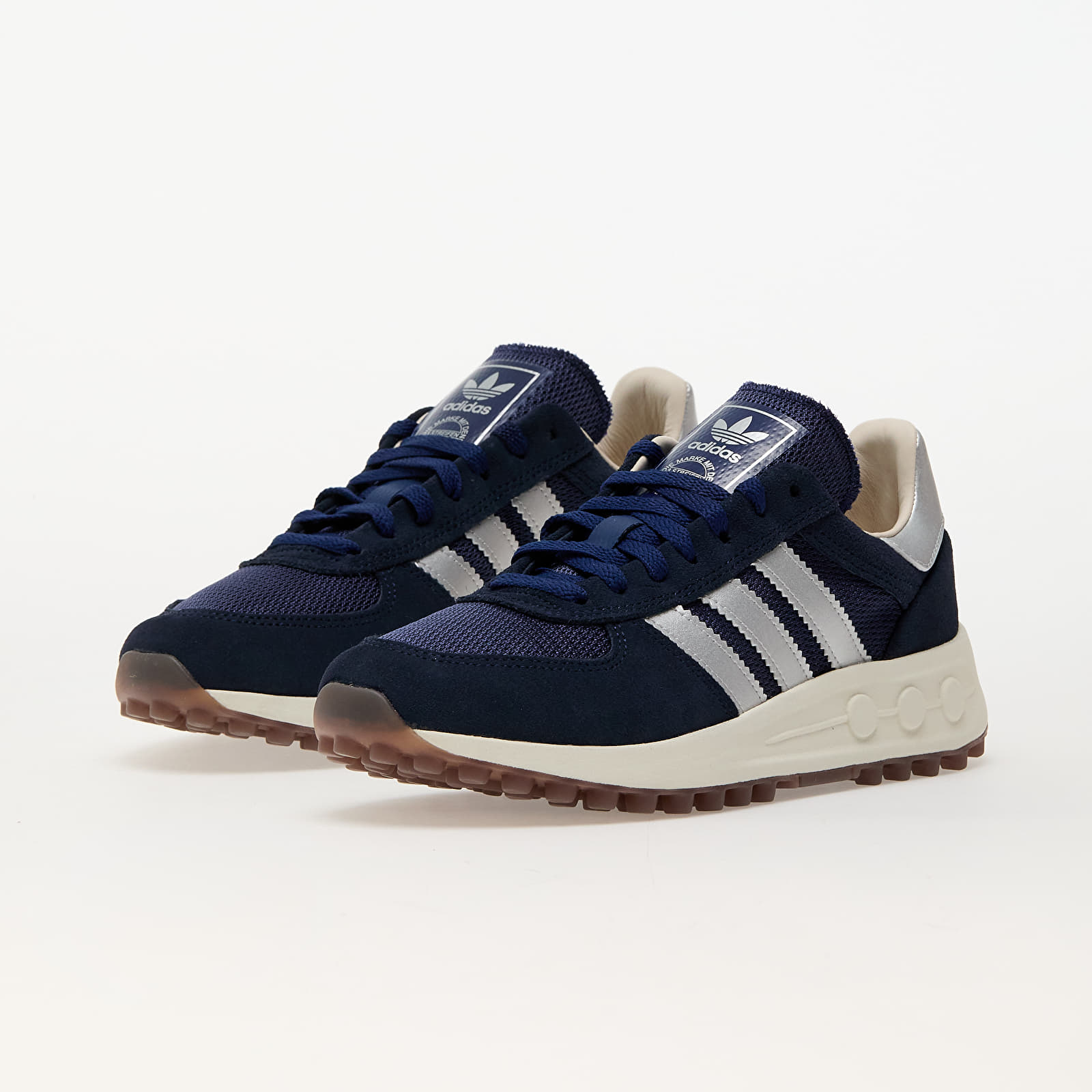 Men's sneakers and shoes adidas La Trainer Lux Night Indigo/ Silver Metallic/ Dark Blue