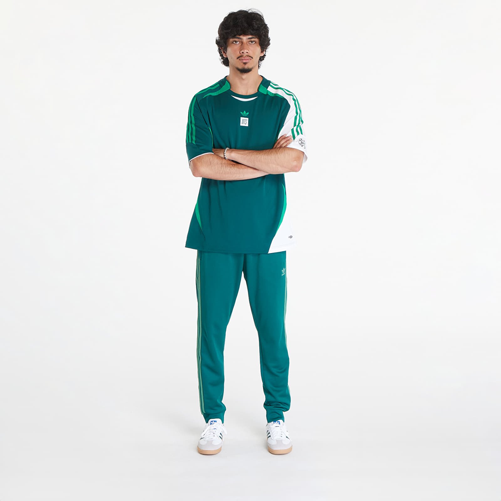 Calças de treino para homem adidas Adicolor Classics Sst Track Pant Collegiate Green / Preloved Green