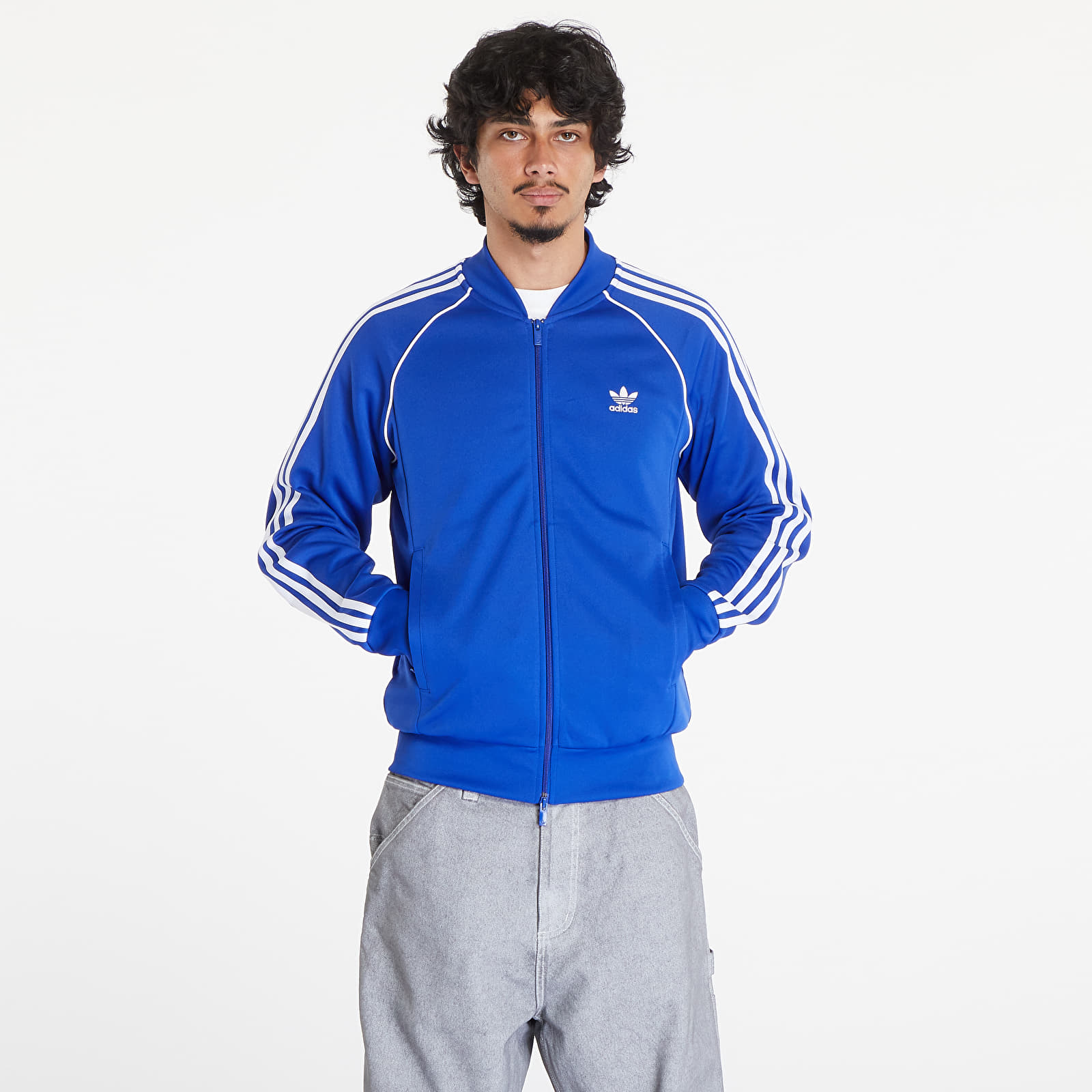 Men's sweatshirts adidas Sst Track Top Semi Lucid Blue