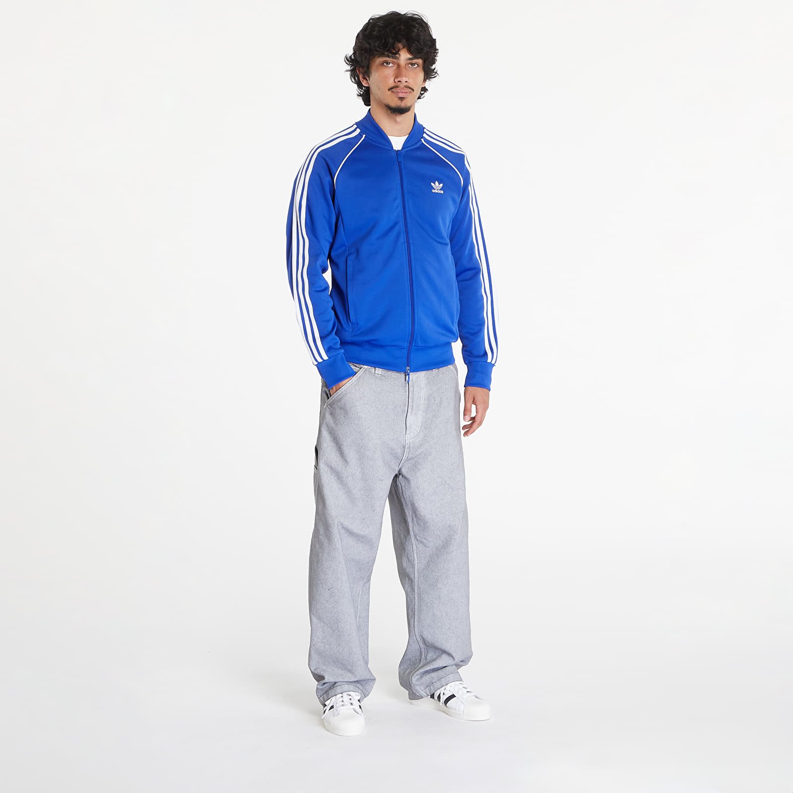 Men's sweatshirts adidas Sst Track Top Semi Lucid Blue