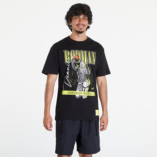 Μπλουζάκι Mitchell & Ness NBA Hw Neon Pop Player SS Tee Vintage Logo Bulls Dennis Rodman Black