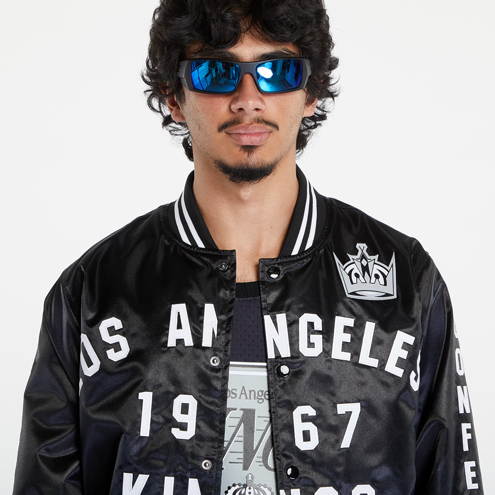 Jachetă Mitchell & Ness NHL Dune Royal Jacket Los Angeles Kings Black - 1 | YEO