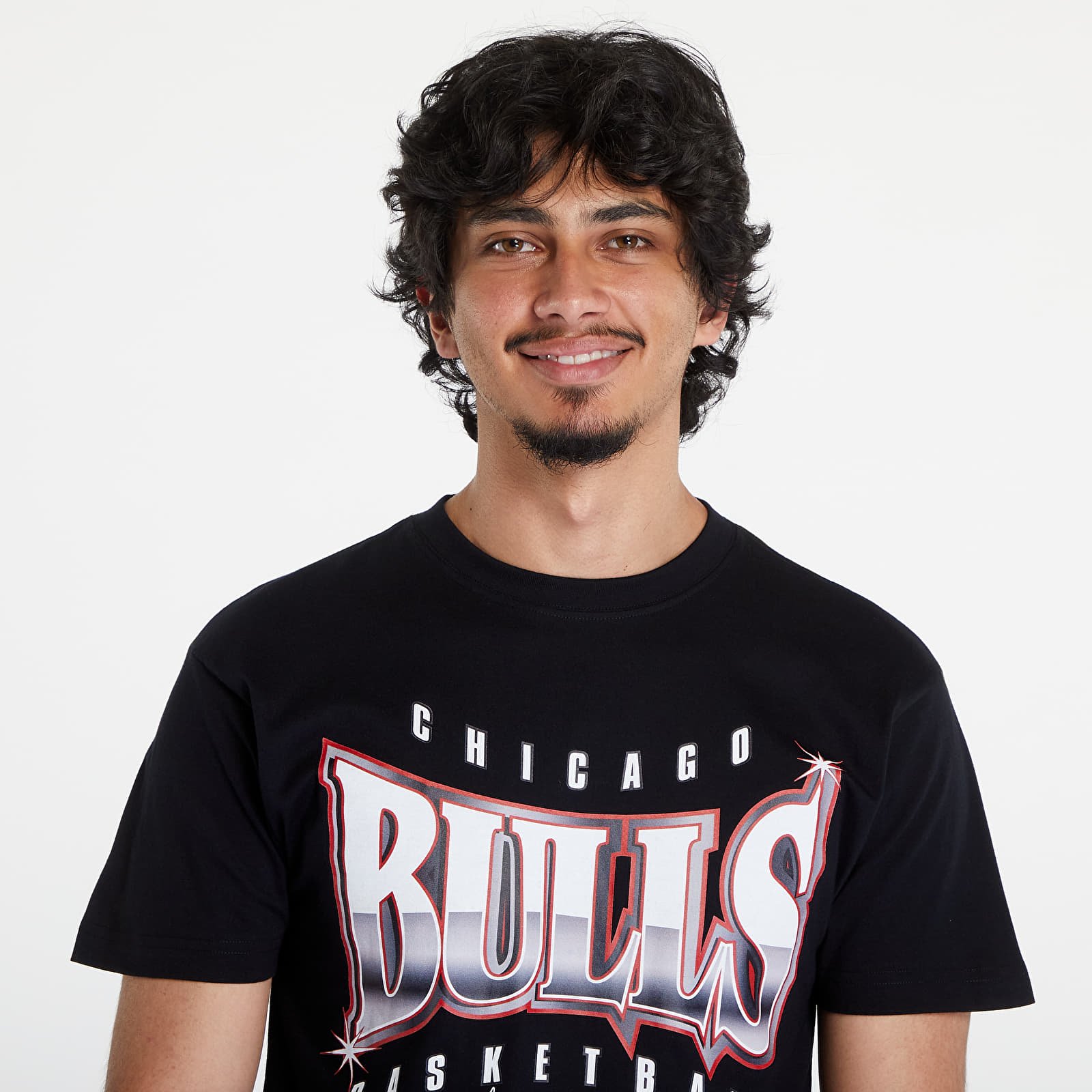 T-shirts Mitchell & Ness NBA Glow Up Tee Chicago Bulls Black