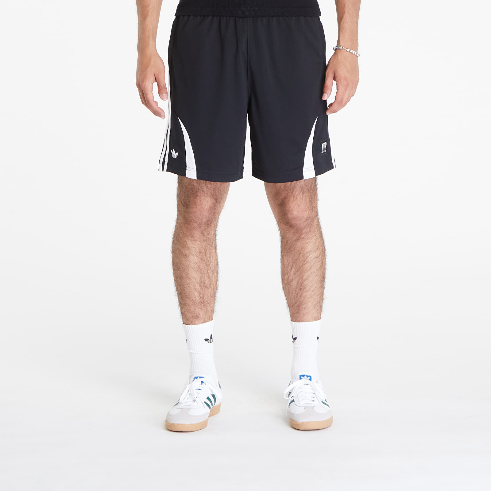 Muške kratke hlače adidas x NTS Radio Allover Print Shorts Black