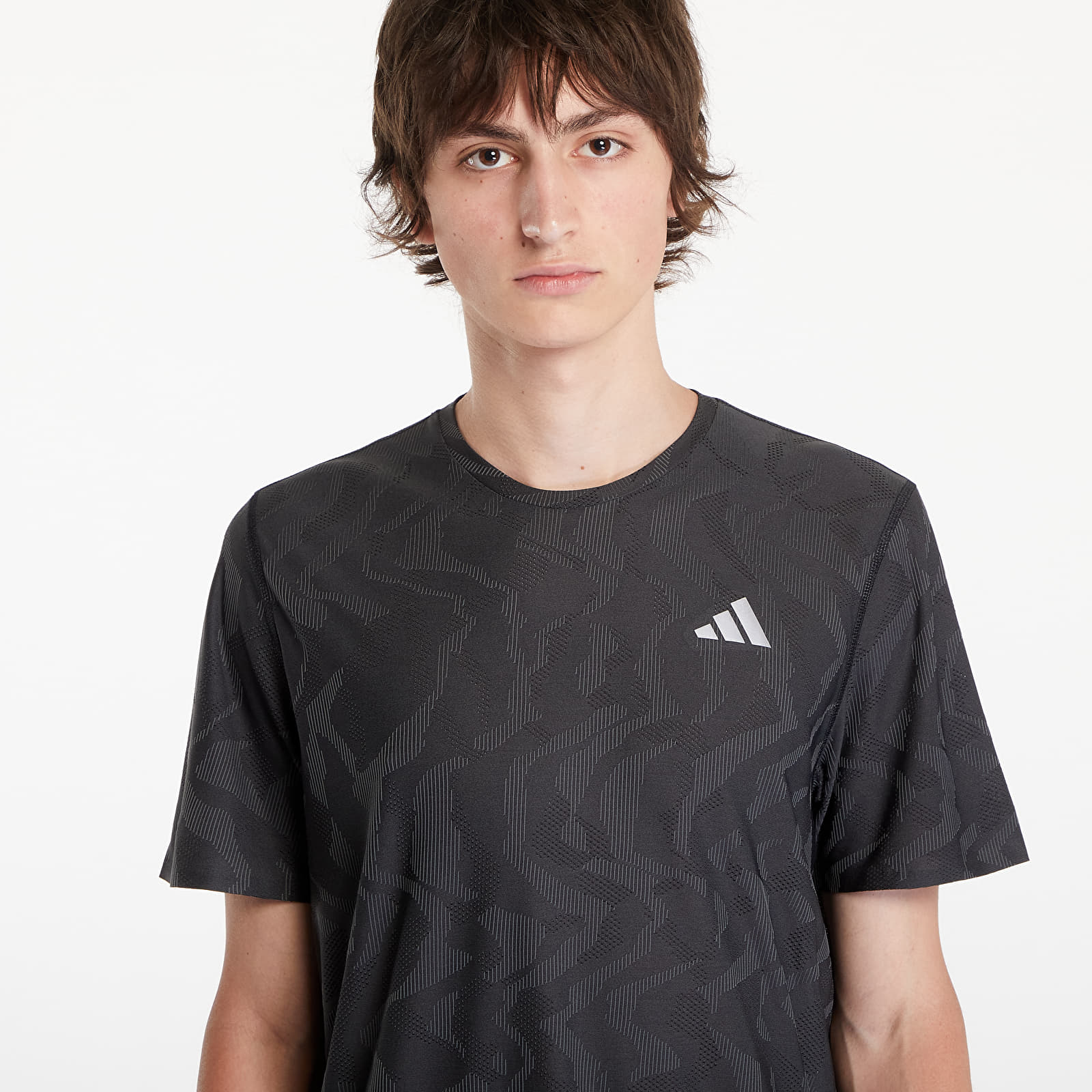 T-shirts til mænd adidas Ultimate HEAT.RDY Egineerrd Running Tee Black