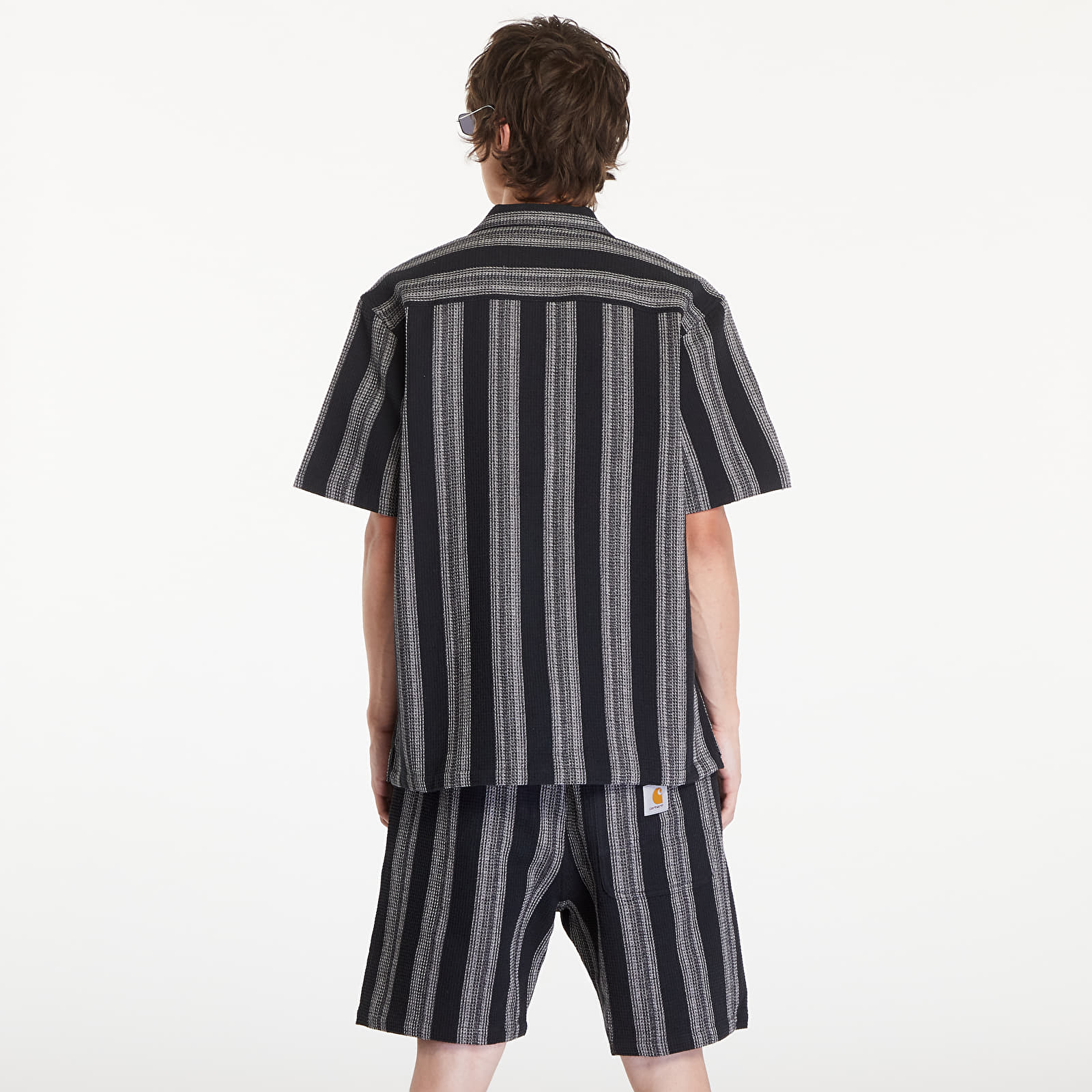 Men's shirts Carhartt WIP Short Sleeve Dodson Shirt UNISEX Dodson Stripe/ Black
