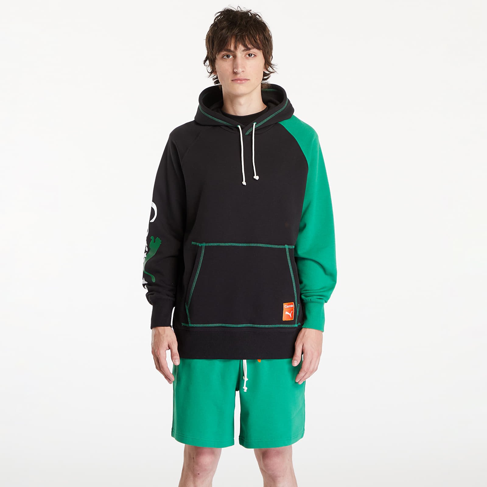 Pánské mikiny PUMA x Carrots Graphic Hoodie Black